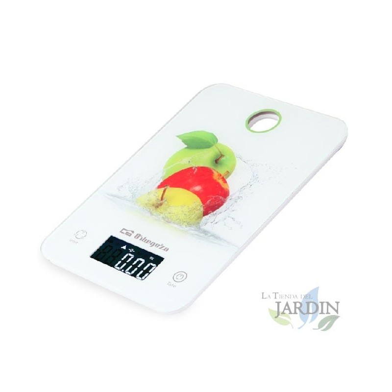 Balance de cuisine precision de haute précision Orbegozo. Capacité maximale: 5kg. Plateforme en verre trempé Balance de cuisine precision de haute précision Orbegozo. Capacité maximale: 5kg. Plateforme en verre trempé