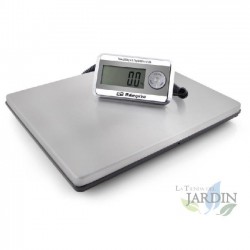 Orbegozo stainless steel scale. Display for wall hanging or using a support stand. Maximum capacity 200 kg.