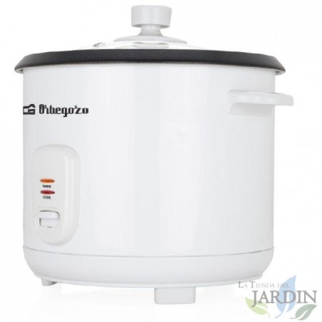 Cuiseur à riz avec bol Orbegozo 700 W. Capacité 1,8 L. Fonction maintien de la chaleur