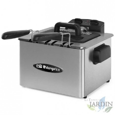  Orbegozo Fritteuse aus Edelstahl.  4,5 Liter Fassungsvermögen.  Einstellbarer Thermostat.  Leistung 2180 Watt