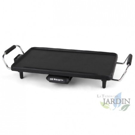 Tavolo da barbecue Orbegozo. Termostato regolabile. Superficie arrosto 220x430 mm. NON ADERENTE. Potenza 2000W.