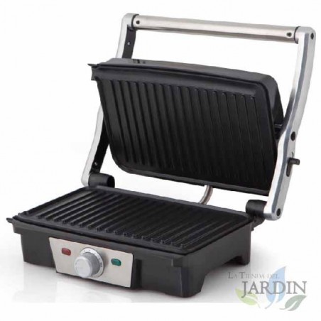 Ultra Compact Grill électrique Orbegozo 1500W. Plaques antiadhésives. Cuisine saine sans huiles