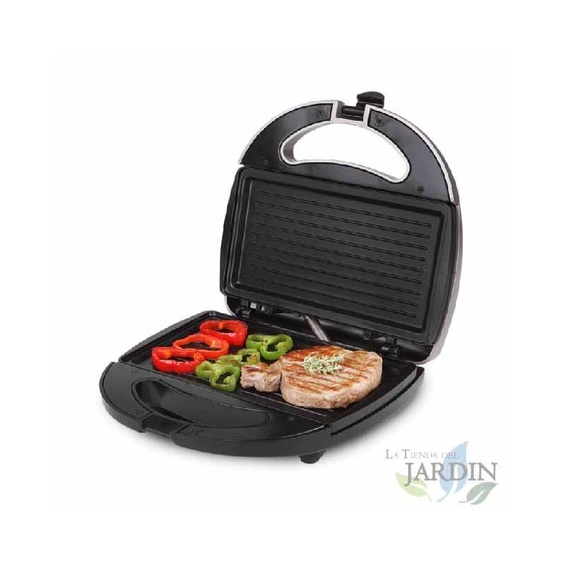 Grelha de aço inoxidável Orbegozo. Cozinha saudável e com baixo teor de gordura. Superfície da grelha. 800 W.