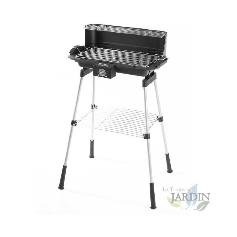 Barbecue de table électrique Orbegozo 2200W avec pieds. Dimensions de la grille: 39x21,5 cm