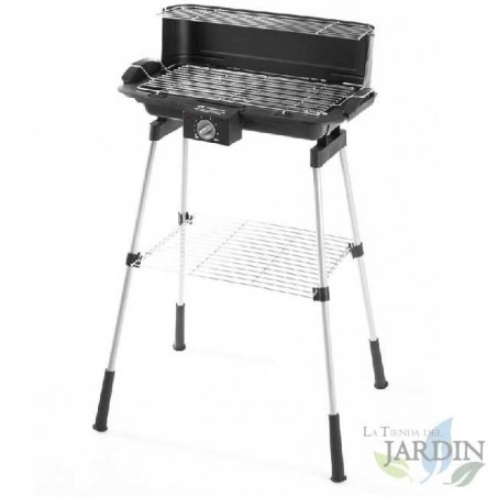 Barbecue de table électrique Orbegozo 2200W avec pieds. Dimensions de la grille: 39x21,5 cm