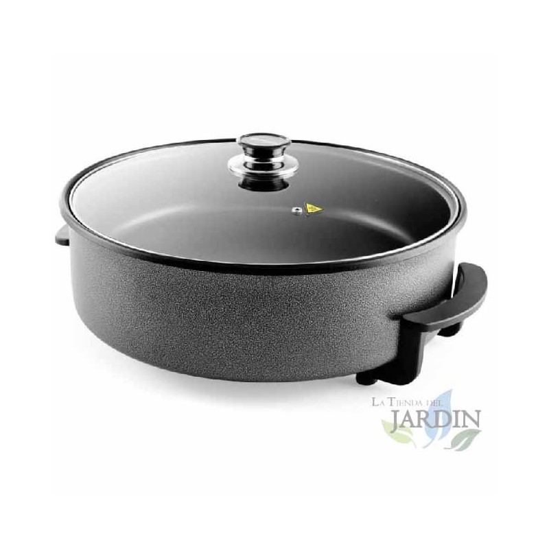 Marmite électrique Orbegozo 1500W 40cm idéale pour frire, mijoter, rôtir, cuire des paellas, des tortillas et des pizzas