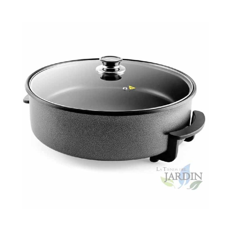 Orbegozo 1500W electric pot ideal for frying, stewing, roasting, cooking paellas, tortillas and pizzas.  40 cm diameter.  Backg Orbegozo 1500W electric pot ideal for frying, stewing, roasting, cooking paellas, tortillas and pizzas.  40 cm diameter.  Backg
