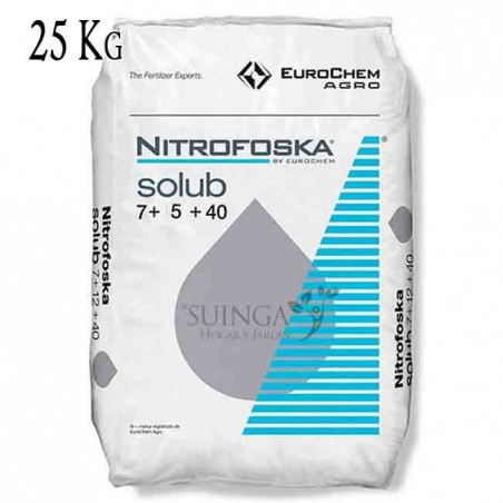 Engrais soluble Nitrofoska 7-5-40, 25 Kg. Engrais efficace et à action rapide sur la plante