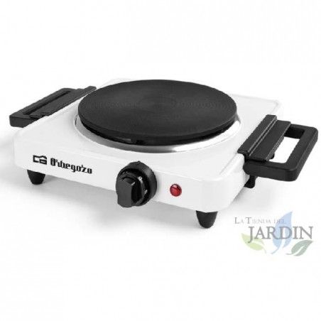 Piano cottura elettrico Orbegozo. Potenza: 1500 W. 185 mm di diametro. Termostato regolabile.