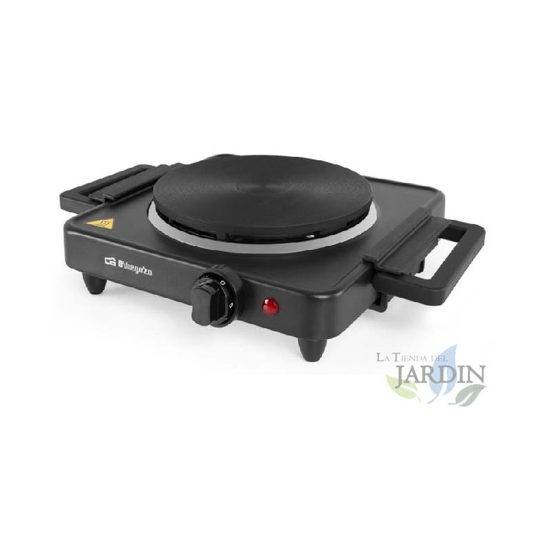 Placa elétrica, 1500W, 185mm, termostato de intensidade ajustável, placa elétrica, 1500W, ajustável Placa elétrica, 1500W, 185mm, termostato de intensidade ajustável, placa elétrica, 1500W, ajustável