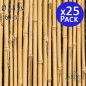 25 x Tutor de bambu natural 60 cm, 5-8 mm. Varillas de bambu ecologicas para sujetar arboles, plantas y hortalizas