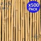 Tutor de bambu natural 60 cm, 5-8 mm (Pack 500). Varillas de bambu ecologicas para sujetar arboles, plantas y hortalizas