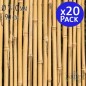 20 x Tutor de bambu natural 90 cm, 6-10 mm. Varillas de bambu ecologicas para sujetar arboles, plantas y hortalizas