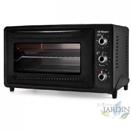 Forno elettrico da tavolo Orbegozo 1450W. Capacità 39 litri. Selettore di temperatura.