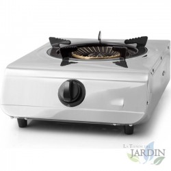 Orbegozo stainless butane or propane gas stove, interior and exterior