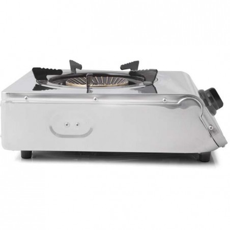 Orbegozo Edelstahl-Butan- oder Propangaskocher-Set für drinnen und draußen, inklusive 2 250-g-Gaskartuschen