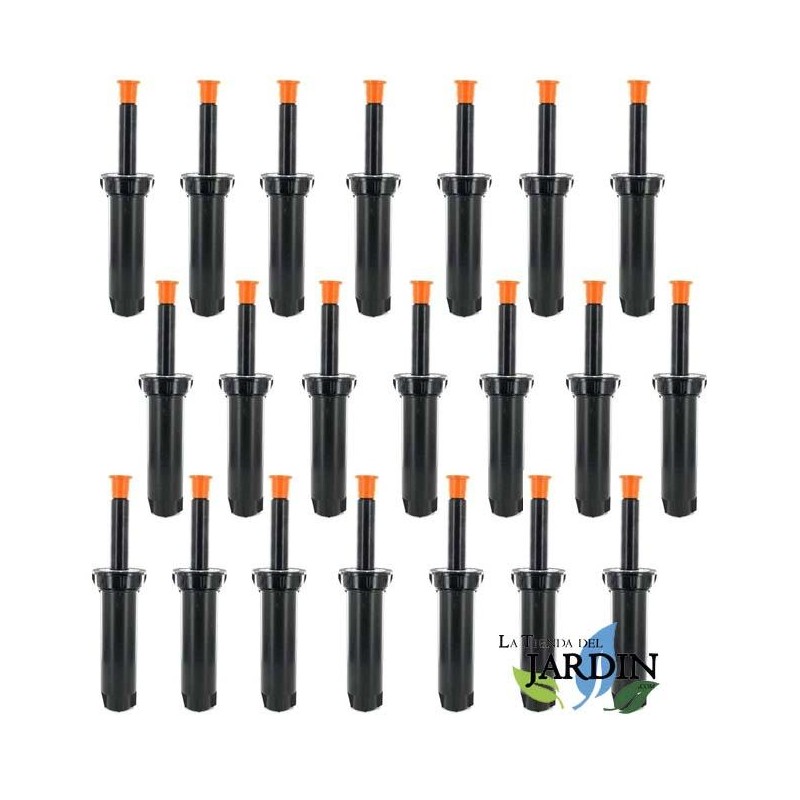 Pacote com 20 difusores de irrigação Rain Bird 1804, rosca fêmea de 1/2'', altura de elevação de 10 cm Pacote com 20 difusores de irrigação Rain Bird 1804, rosca fêmea de 1/2'', altura de elevação de 10 cm