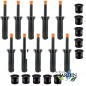Lot de 10 Diffuseur d'arrosage Rain Bird 1804 avec buse réglable 15VAN, portée 4,5 mètres, Tuyère d'irrigation hauteur de tige 1 Lot de 10 Diffuseur d'arrosage Rain Bird 1804 avec buse réglable 15VAN, portée 4,5 mètres, Tuyère d'irrigation hauteur de tige 1