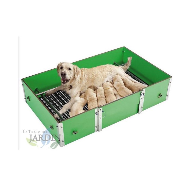 Cage de Parturition pour Chiens 122x77x35 cm. Fabriquées en matériaux antiseptiques, résistantes et confortables