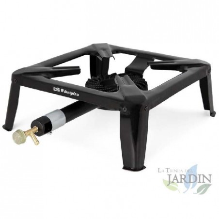 Gasherd. Leistung: 7.000 W. Brenner aus Gusseisen. Verwendung im Freien.