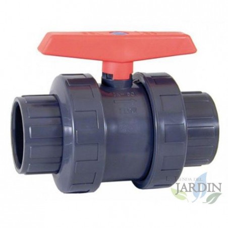 2 1/2" (75 mm) threaded PVC ball valve