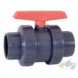 4'' (110 mm) PVC-Kugelhahn mit Gewinde