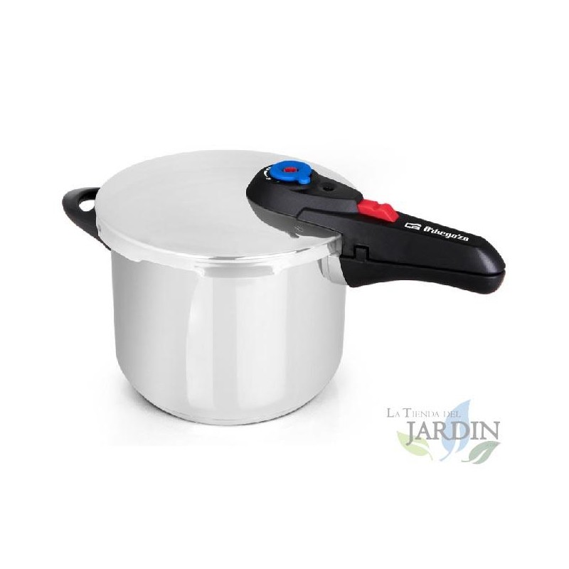 Panela de Pressão Orbegozo de 8 litros, 24 cm de diâmetro, aço inoxidável 18/10, adequada para todos os fogões. Panela de pressã Panela de Pressão Orbegozo de 8 litros, 24 cm de diâmetro, aço inoxidável 18/10, adequada para todos os fogões. Panela de pressã
