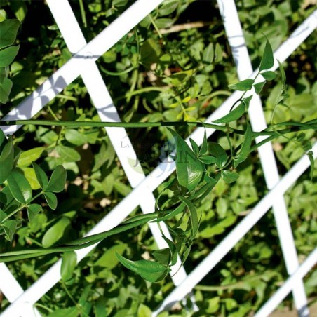 100 x 200 cm weißes PVC-Gitter für den Garten