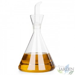 Orbegozo glass oiler. 1000ml capacity. Removable spout. Drip-free design.