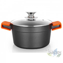 Orbegozo FULL INDUCTION cast aluminum deep saucepan, Ø 20 cm. Suitable for all types of cooktops.