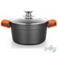 Cocotte profonde en fonte d'aluminium Orbegozo induction complète Ø 20cm