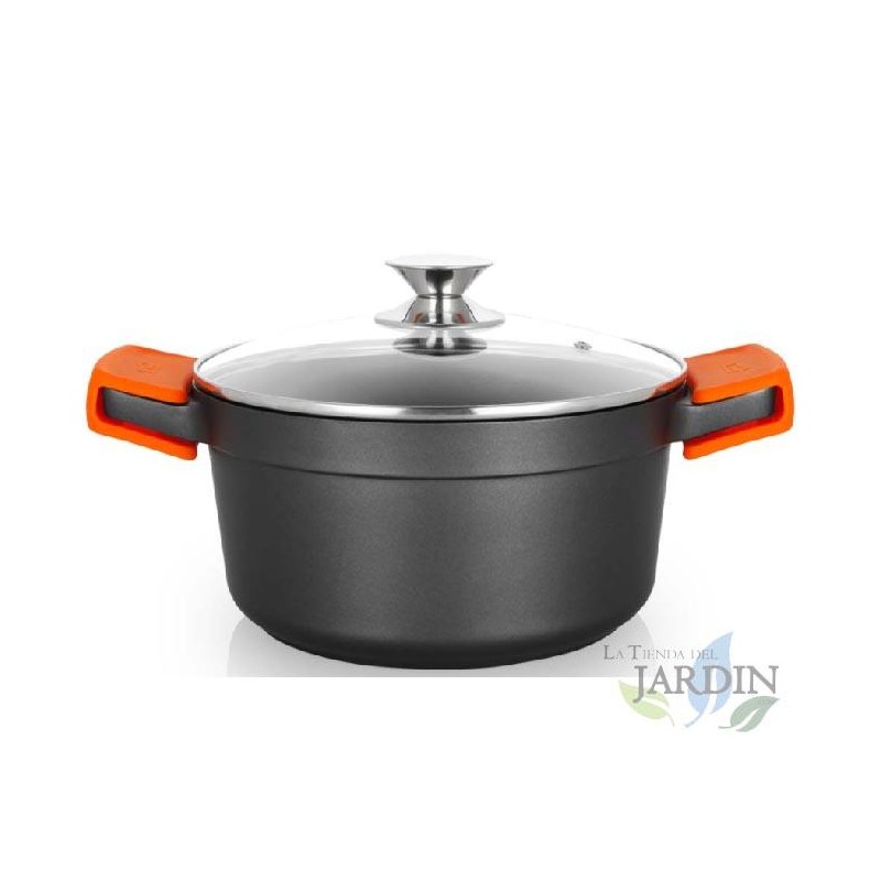 Cocotte profonde en fonte d'aluminium Orbegozo induction complète Ø 24cm