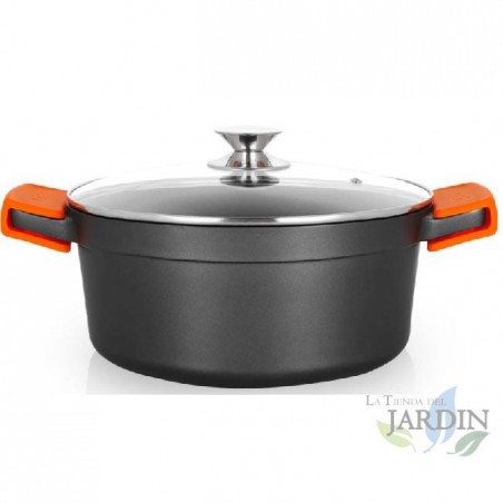 Cocotte profonde en fonte d'aluminium Orbegozo induction complète Ø 28cm