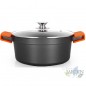  Hoher Topf aus Aluminiumguss Orbegozo FULL INDUCTION Ø 28cm.