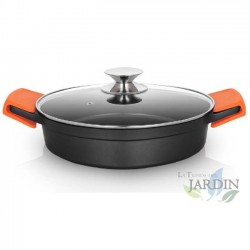  Cocotte basse en fonte d'aluminium Orbegozo induction complète Ø 24cm