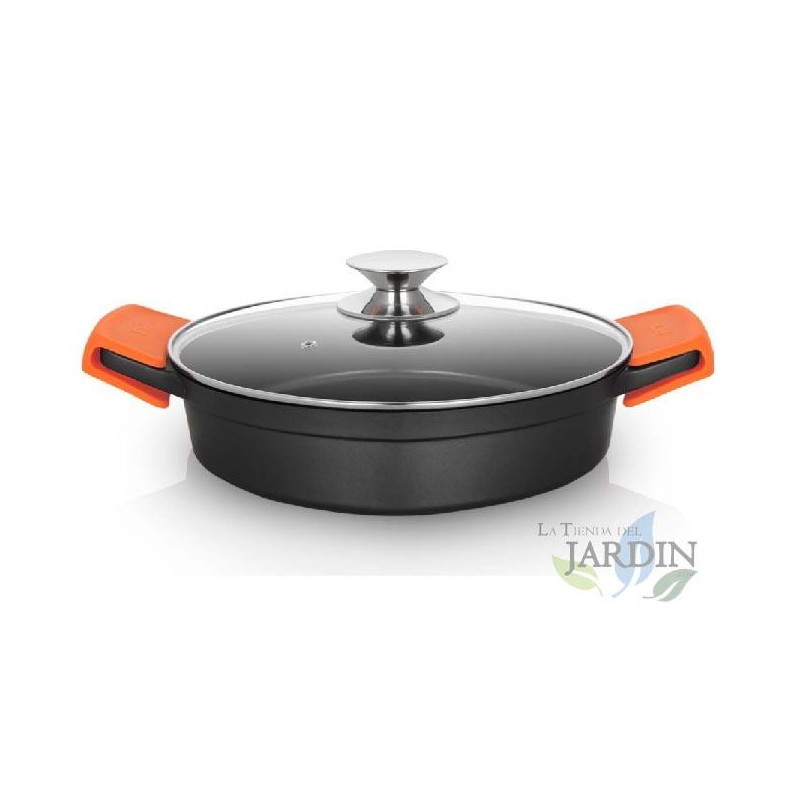  Cocotte basse en fonte d'aluminium Orbegozo induction complète Ø 24cm