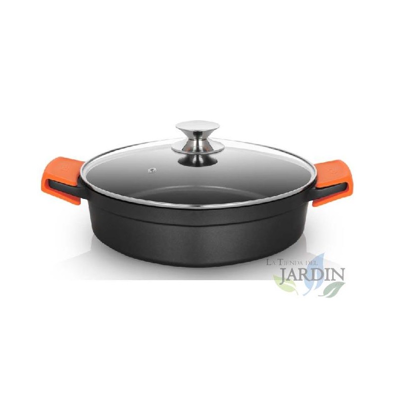 Cocotte basse en fonte d'aluminium Orbegozo induction complète Ø 28cm