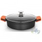 Cocotte basse en fonte d'aluminium Orbegozo induction complète Ø 28cm