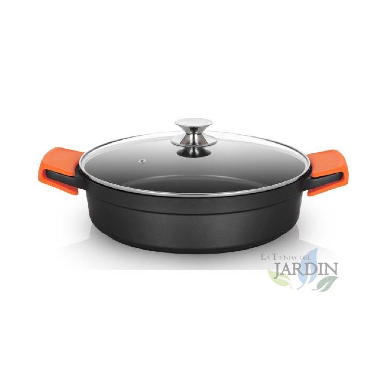 Cocotte basse en fonte d'aluminium Orbegozo induction complète Ø 32cm