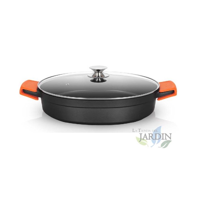 Cocotte basse en fonte d'aluminium Orbegozo induction complète Ø 36cm