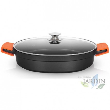 Panela baixa de alumínio fundido Orbegozo FULL INDUCTION, Ø 36cm, Panela de alumínio fundido, Panela de indução