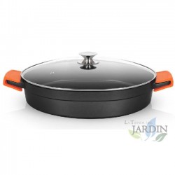 Cocotte basse en fonte d'aluminium Orbegozo induction complète Ø 40cm