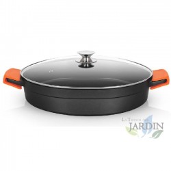 Low saucepan made of cast aluminium FULL INDUCTION Ø 40cm.