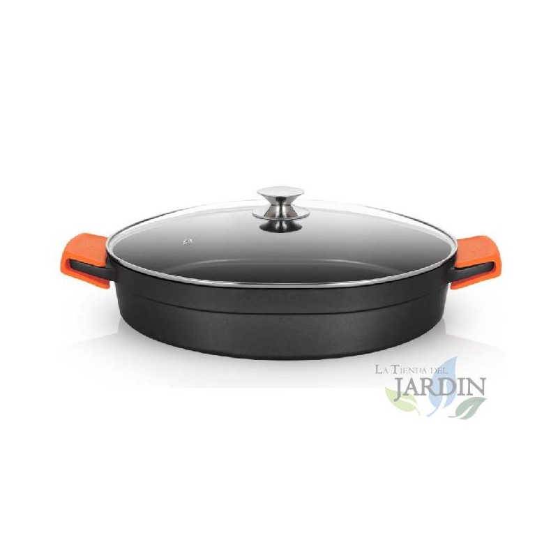 Cocotte basse en fonte d'aluminium Orbegozo induction complète Ø 40cm Cocotte basse en fonte d'aluminium Orbegozo induction complète Ø 40cm