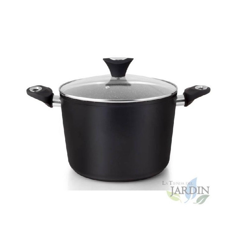 Deep saucepan Orbegozo in forged aluminum 20cm. 3.5 L capacity. Non-stick marble coating. Deep saucepan Orbegozo in forged aluminum 20cm. 3.5 L capacity. Non-stick marble coating.