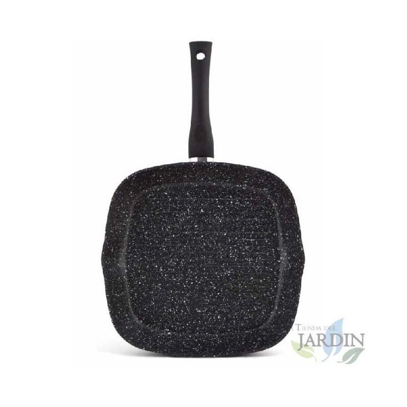 Grelha de alumínio forjado, Revestimento de pedra, Antiaderente, Grelha