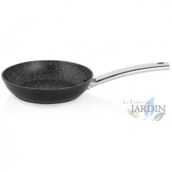 Frigideira de alumínio forjado 22 cm, pedra antiaderente, cabo de aço inoxidável, frigideira de cozinha, frigideira antiaderente