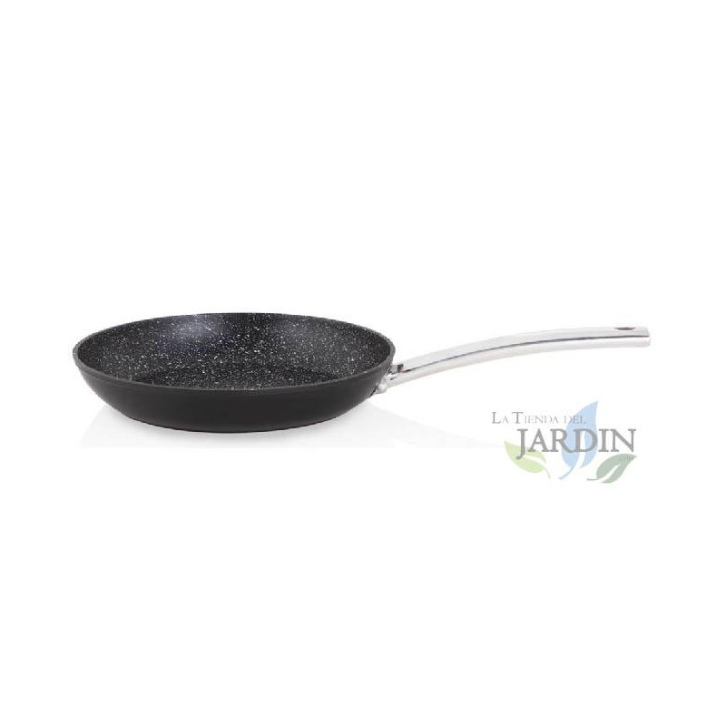 Poêle à frire en aluminium forgé 28 cm Orbegozo. Revêtement pierre antiadhésif. Manche en acier inoxydable Poêle à frire en aluminium forgé 28 cm Orbegozo. Revêtement pierre antiadhésif. Manche en acier inoxydable