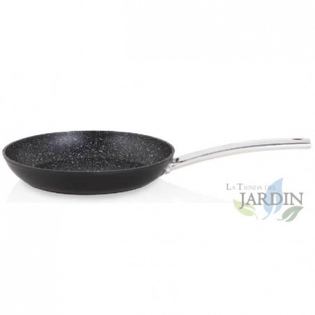 Bratpfanne aus geschmiedetem Aluminium 28 CM Orbegozo.  Antihaft-Steinbeschichtung.  Griff aus Edelstahl.