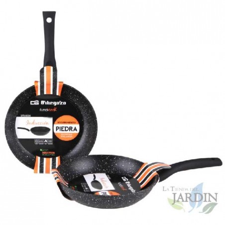Forged aluminum frying pan 24 CM Orbegozo.  Non-stick stone coating.